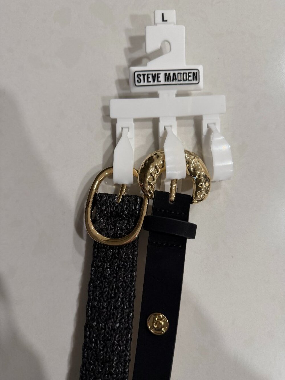Steve Madden Black Belts